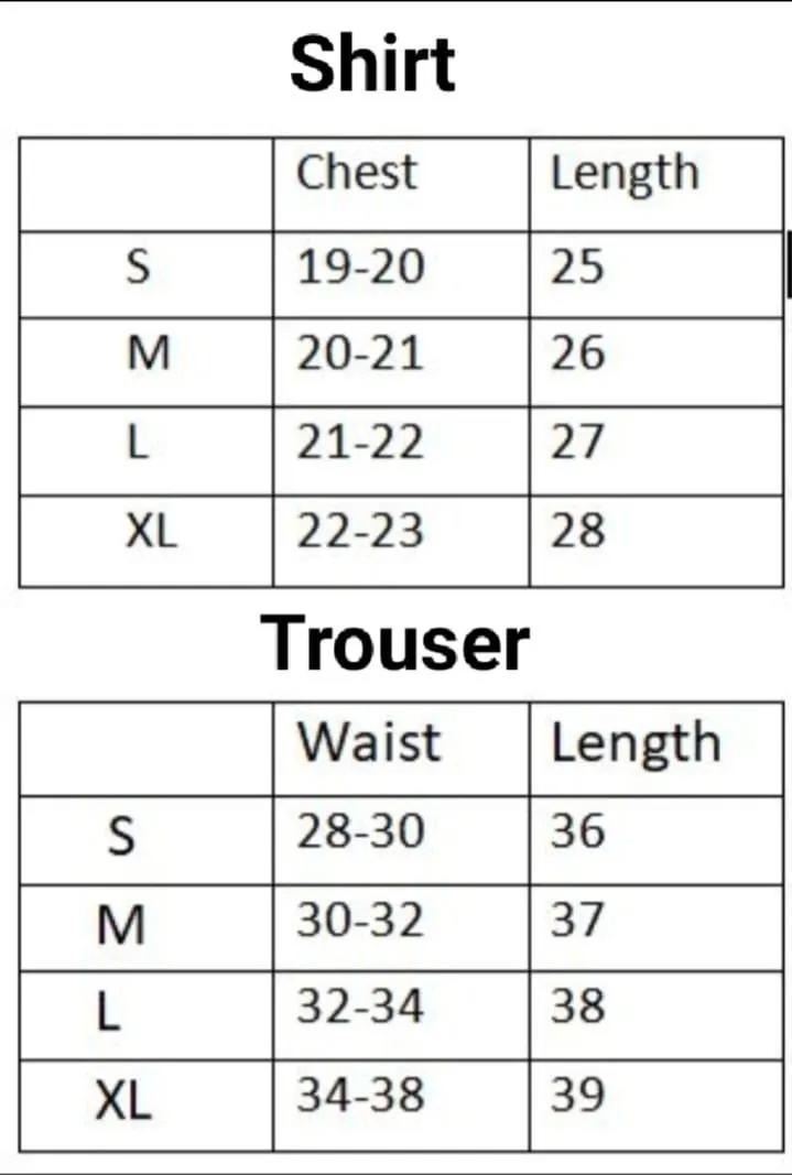 Men Printed Polo Track Suit White Black Set